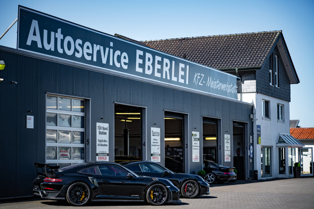 Außenansicht der Werkstatt von Eberlei